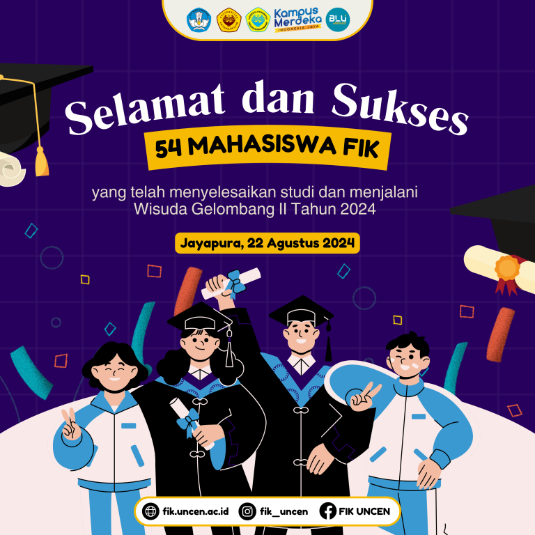 54 Mahasiswa FIK Uncen Sukses Wisuda di Gelombang II 2024